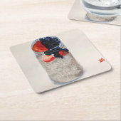 Übernachtshäuser Rechteckiger Pappuntersetzer (angewinkelt)