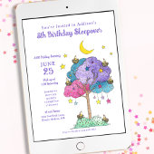 Übernachtung Sleepover Geburtstag Slumber Party Einladung