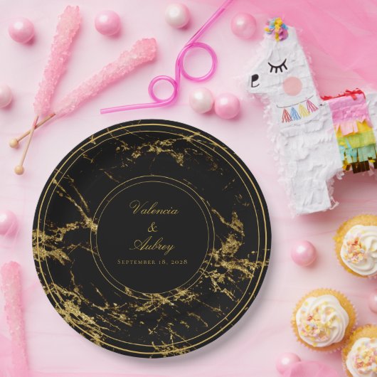 Übernachtungen in Granit & Gold zum 9-Zoll-Abendes Pappteller (Party)