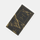 Übernachtungen in Granit und Gold Serviette (Ecke)