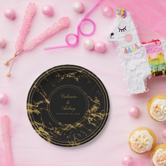 Übernachtungen in Granite & Gold Hochzeit 12,50 m Pappteller (Party)