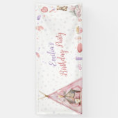 Übernachtungsparty Pyjama-Geburtstagsfeier Banner (Vertikal)