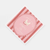 Übernachtungsparty Schlaf Geburtstagsfeier Mädchen Serviette (Ecke)