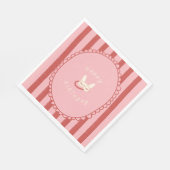 Übernachtungsparty Schlaf Geburtstagsfeier Mädchen Serviette (Ecke)