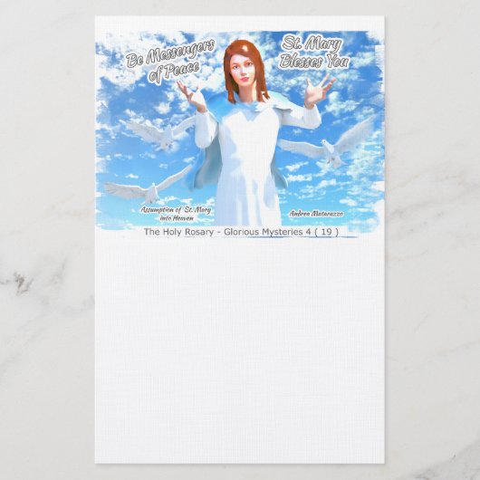 Übernahme der heiligen Maria in den Himmel 2 Briefpapier (Vorderseite)