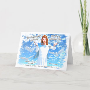 Übernahme der heiligen Maria in den Himmel 2 Feiertagskarte