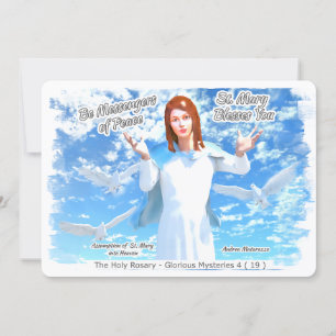 Übernahme der heiligen Maria in den Himmel 2 Feiertagskarte