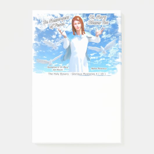 Übernahme der heiligen Maria in den Himmel 2 Post-it Klebezettel (Vorderseite)