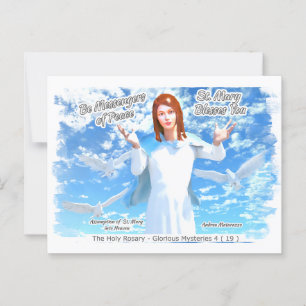 Übernahme der heiligen Maria in den Himmel 2 Postkarte