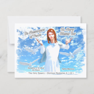 Übernahme der heiligen Maria in den Himmel 2 Postkarte