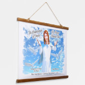 Übernahme der heiligen Maria in den Himmel 2 Wandteppich Mit Holzrahmen (Gewinkelt)