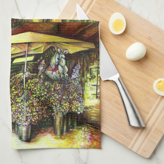 Übernahme des Besitzes von Ausschreibungen Geschirrtuch (Viertel Falte)