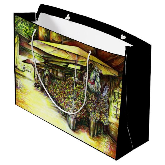 Übernahme des Besitzes von Ausschreibungen Große Geschenktüte (Rückseite Schrägansicht)