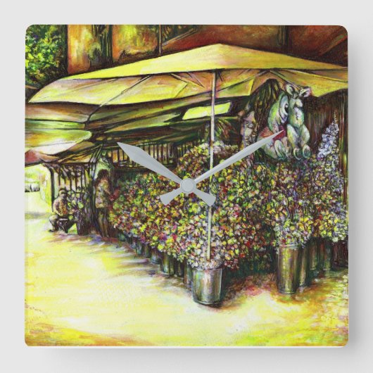 Übernahme des Besitzes von Ausschreibungen Quadratische Wanduhr (Vorderseite)