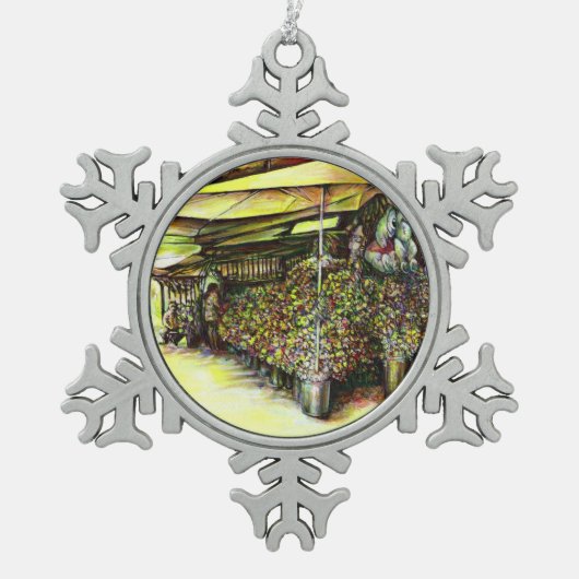 Übernahme des Besitzes von Ausschreibungen Schneeflocken Zinn-Ornament (Vorderseite)