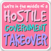 Übernahme des Vinyl-Sticker durch die feindliche R Aufkleber (Vorderseite)