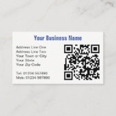 Übernahme von Geschäften mit Namen auf Van Plus QR Visitenkarte (Vorderseite)