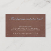 Übernahme von Visitenkarten Visitenkarte (Rückseite)