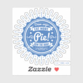 Übernatürlich "Dean sagt, isst mehr Kuchen!" Aufkleber (Blatt)