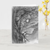 Übernatürliche Baumkreaturkarte Karte (Gelbe Blume)
