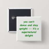 Übernatürliche Freude Button (Vorne & Hinten)