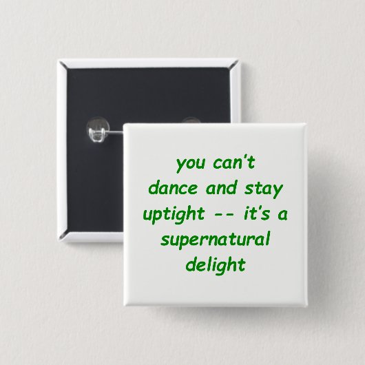 Übernatürliche Freude Button (Vorne & Hinten)