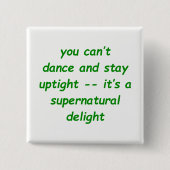 Übernatürliche Freude Button (Vorderseite)