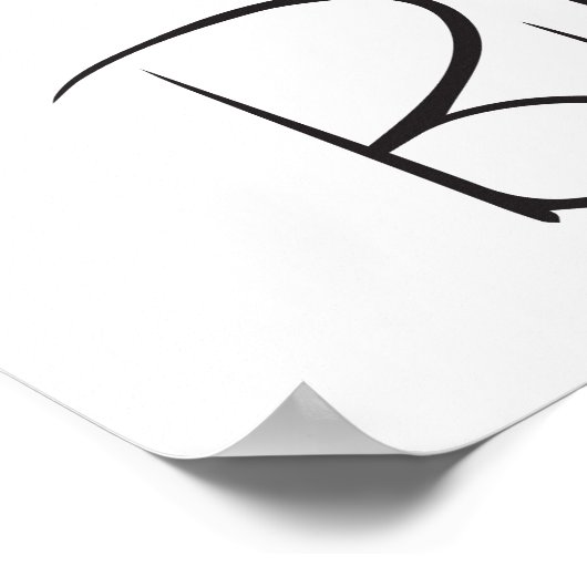 Übernatürliche Typografie Poster (Ecke)