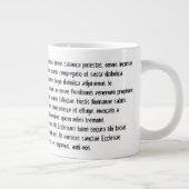 Übernatürlicher Exorzismus-GROSSE Kaffee-Tasse Jumbo-Tasse (Rechts)