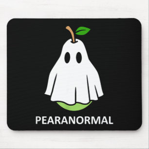 Übernatürlicher süßer Geist Birne Halloween Kostüm Mousepad