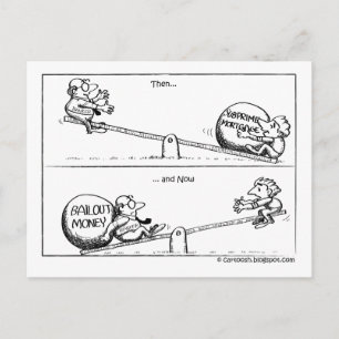 Übernehmen die Banken Kredite? Postkarte