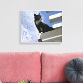 Übernehmen Sie die Niedliche Cat-Motivation der We Leinwanddruck (Insitu (Wohnzimmer))