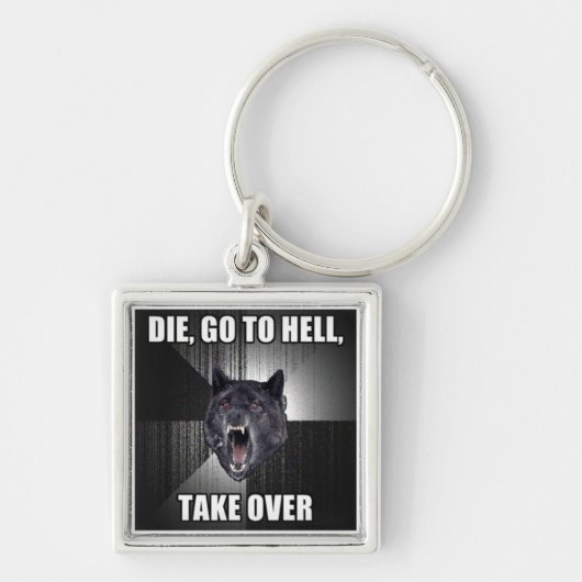 Übernehmen Sie Höllen-Schlüsselanhänger Schlüsselanhänger (Vorne)