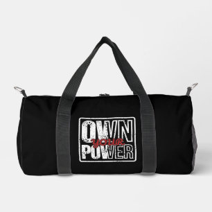 Übernimm deine Macht – Fette Motivationszitat-Gest Duffle Bag