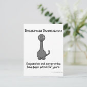 Überparteilichkeit ist ausgestorben wie der Dinosa Postkarte (Stehend Vorderseite)