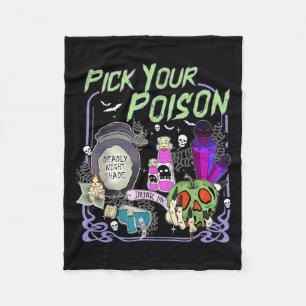 Überprüfe Deinen Ison Trink Mich Halloween Hexenpa Fleecedecke