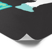 ÜBERPRÜFEN! Glauben Sie an Yeti Poster (Ecke)