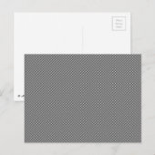 ÜBERPRÜFEN! (Schwarz-Weiß-Muster) ~ Postkarte (Vorne/Hinten)