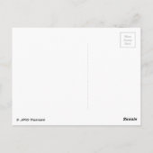 ÜBERPRÜFEN! (Schwarz-Weiß-Muster) ~ Postkarte (Rückseite)