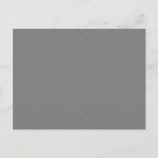 ÜBERPRÜFEN! (Schwarz-Weiß-Muster) ~ Postkarte (Vorderseite)