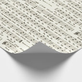 Überprüfen Sie das Blatt-Musik-Umschlagpapier für Geschenkpapier (Ecke)