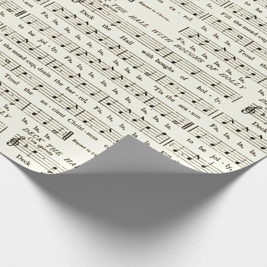 Überprüfen Sie das Blatt-Musik-Umschlagpapier für Geschenkpapier (Ecke)