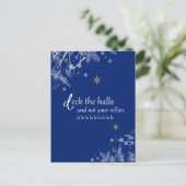 Überprüfen Sie die Hallen Holiday Postkarte (Stehend Vorderseite)