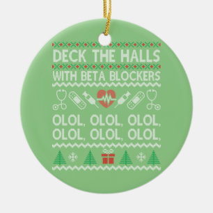 Überprüfen Sie die Hallen mit Beta-Blockern-OLOL Keramik Ornament