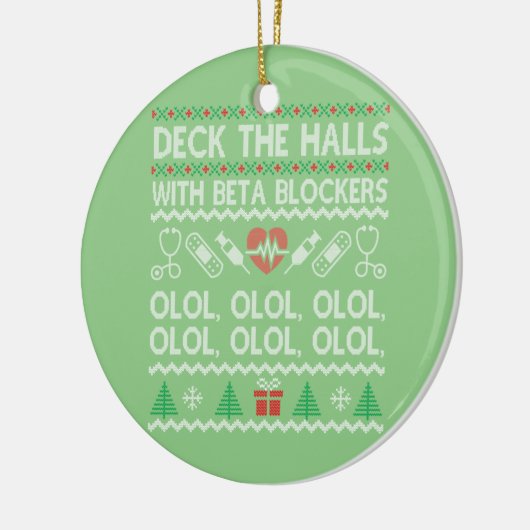 Überprüfen Sie die Hallen mit Beta-Blockern-OLOL Keramik Ornament (Links)