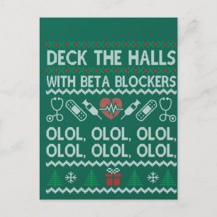 Überprüfen Sie die Hallen mit Beta-Blockern-OLOL Postkarte