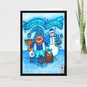 Überprüfen Sie die Hallen mit Matzo Balls Card Karte