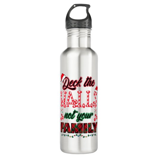 Überprüfen Sie die Hallen, nicht Ihre Familie Edelstahlflasche (Vorderseite)