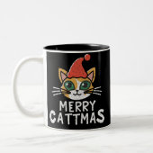 Überprüfen Sie die Hallen Santa Cat Zweifarbige Tasse (Links)