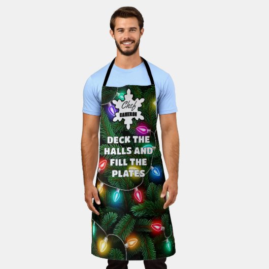 Überprüfen Sie die Hallen und füllen Sie die Telle Schürze (Getragen)